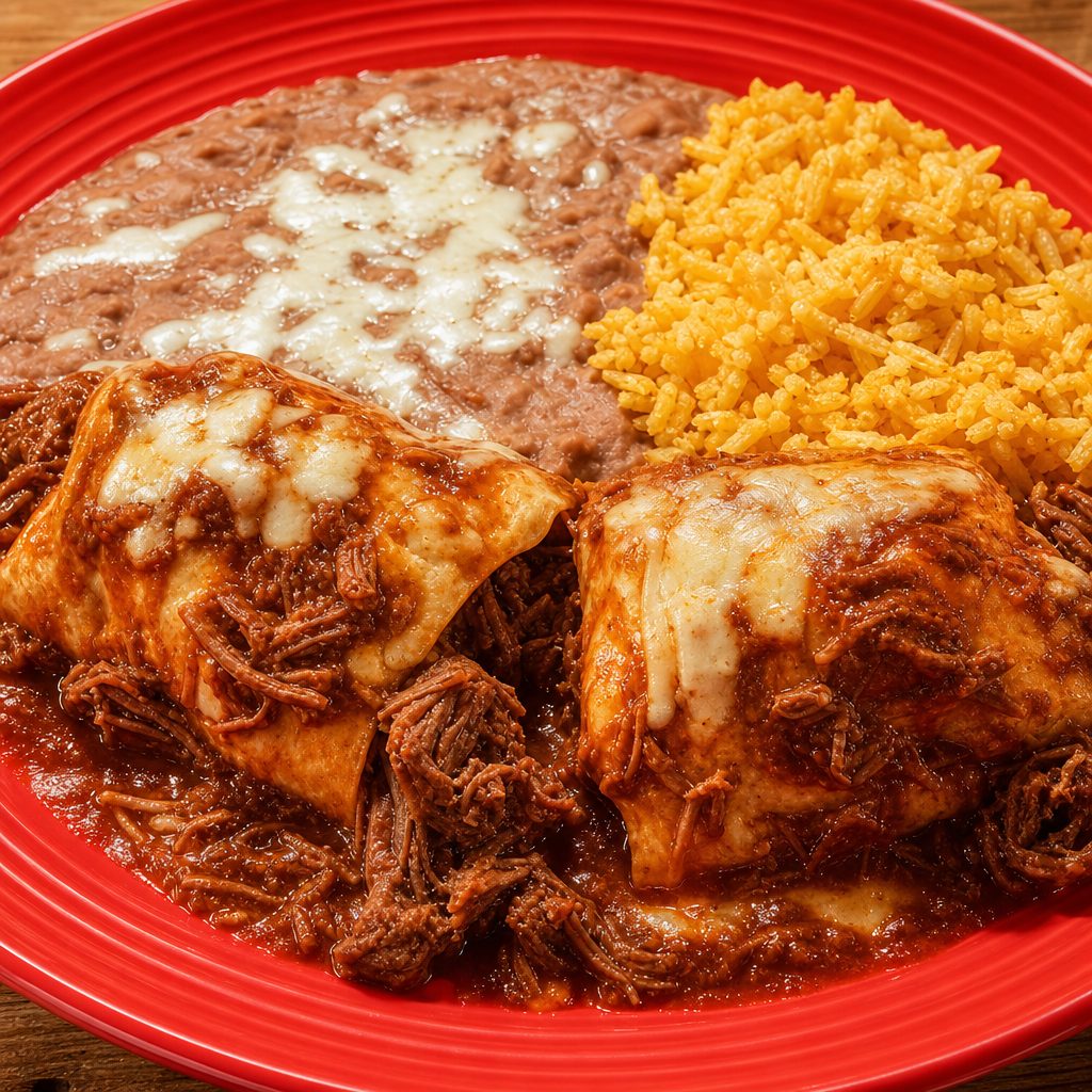 Chile Colorado Burrito.