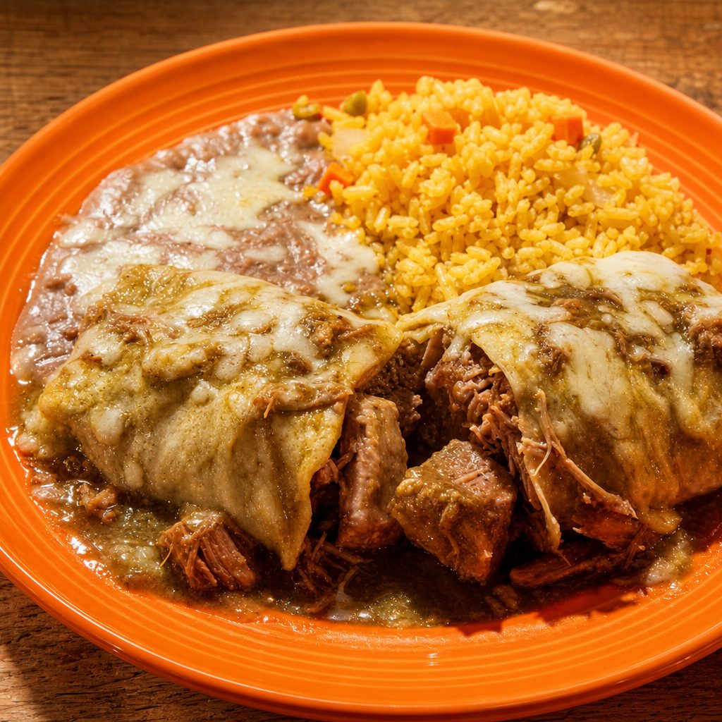 Chile Verde Burrito.