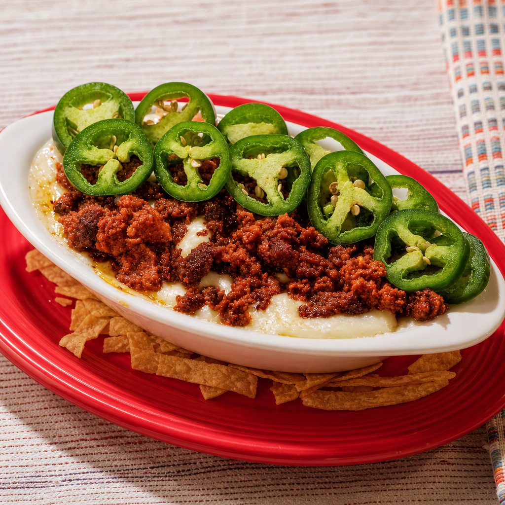 Queso Fundido con Chorizo.